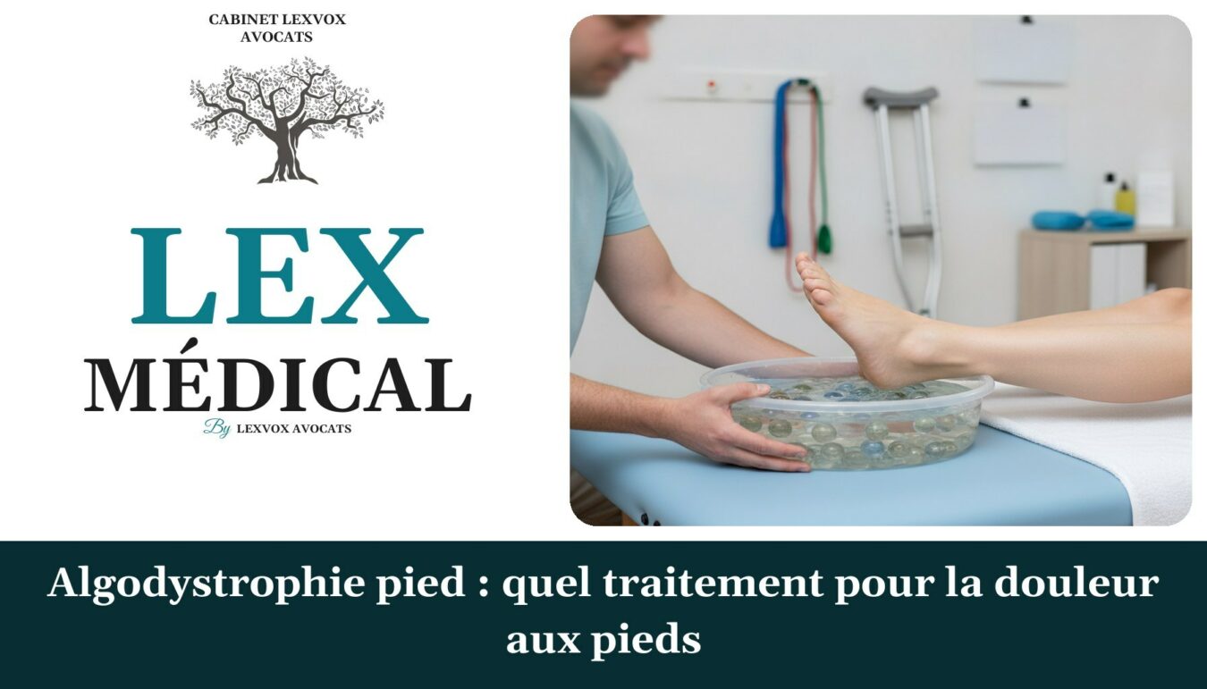 Algodystrophie pied : quel traitement pour la douleur aux pieds — cabinet LEXVOX Avocats, Nîmes