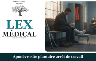 Aponévrosite plantaire arrêt de travail — cabinet LEXVOX Avocats, Arles