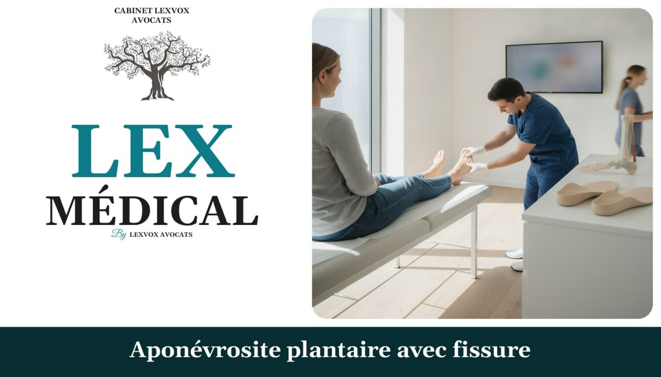 Aponévrosite plantaire avec fissure — cabinet LEXVOX Avocats, Salon-de-Provence