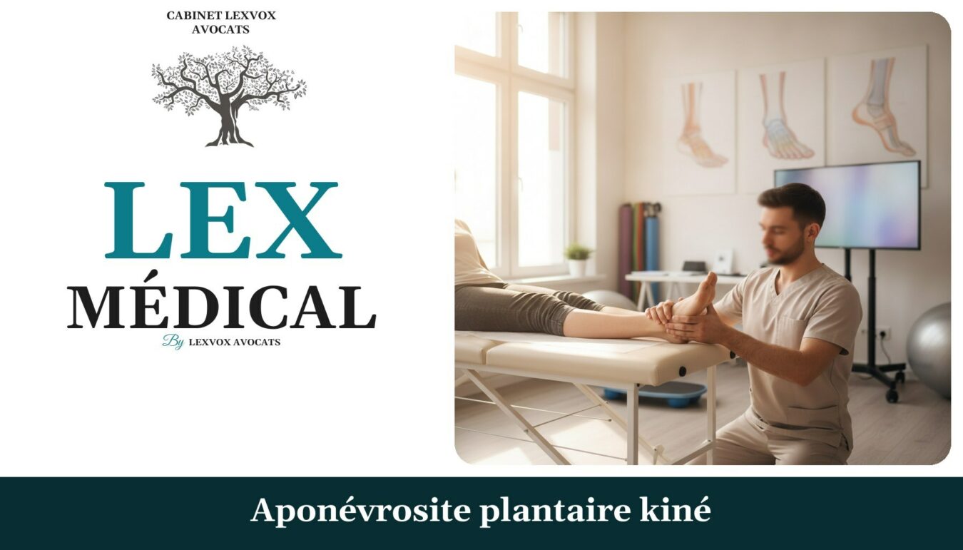 Aponévrosite plantaire kiné — cabinet LEXVOX Avocats, Arles