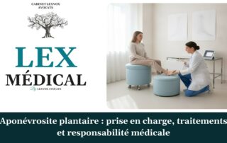 Aponévrosite plantaire : prise en charge, traitements et responsabilité médicale — cabinet LEXVOX Avocats, Aix-en-Provence