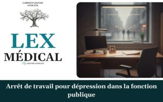 Arrêt de travail pour dépression dans la fonction publique — cabinet LEXVOX Avocats, Marignane