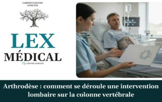 Arthrodèse : comment se déroule une intervention lombaire sur la colonne vertébrale — cabinet LEXVOX Avocats, Salon-de-Provence