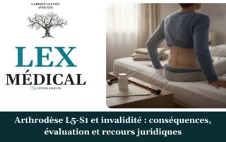 Arthrodèse L5-S1 et invalidité : conséquences, évaluation et recours juridiques — cabinet LEXVOX Avocats, Aix-en-Provence