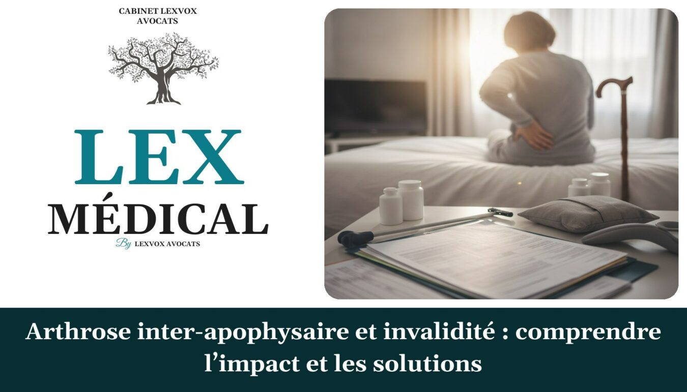 Arthrose inter-apophysaire et invalidité : comprendre l’impact et les solutions — cabinet LEXVOX Avocats, Marignane
