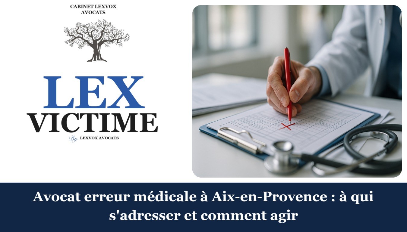 Avocat erreur médicale à Aix-en-Provence : à qui s’adresser et comment agir — cabinet LEXVOX Avocats, Aix-en-Provence