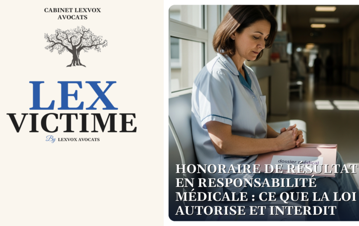 Honoraire de résultat en responsabilité médicale : ce que la loi autorise et interdit