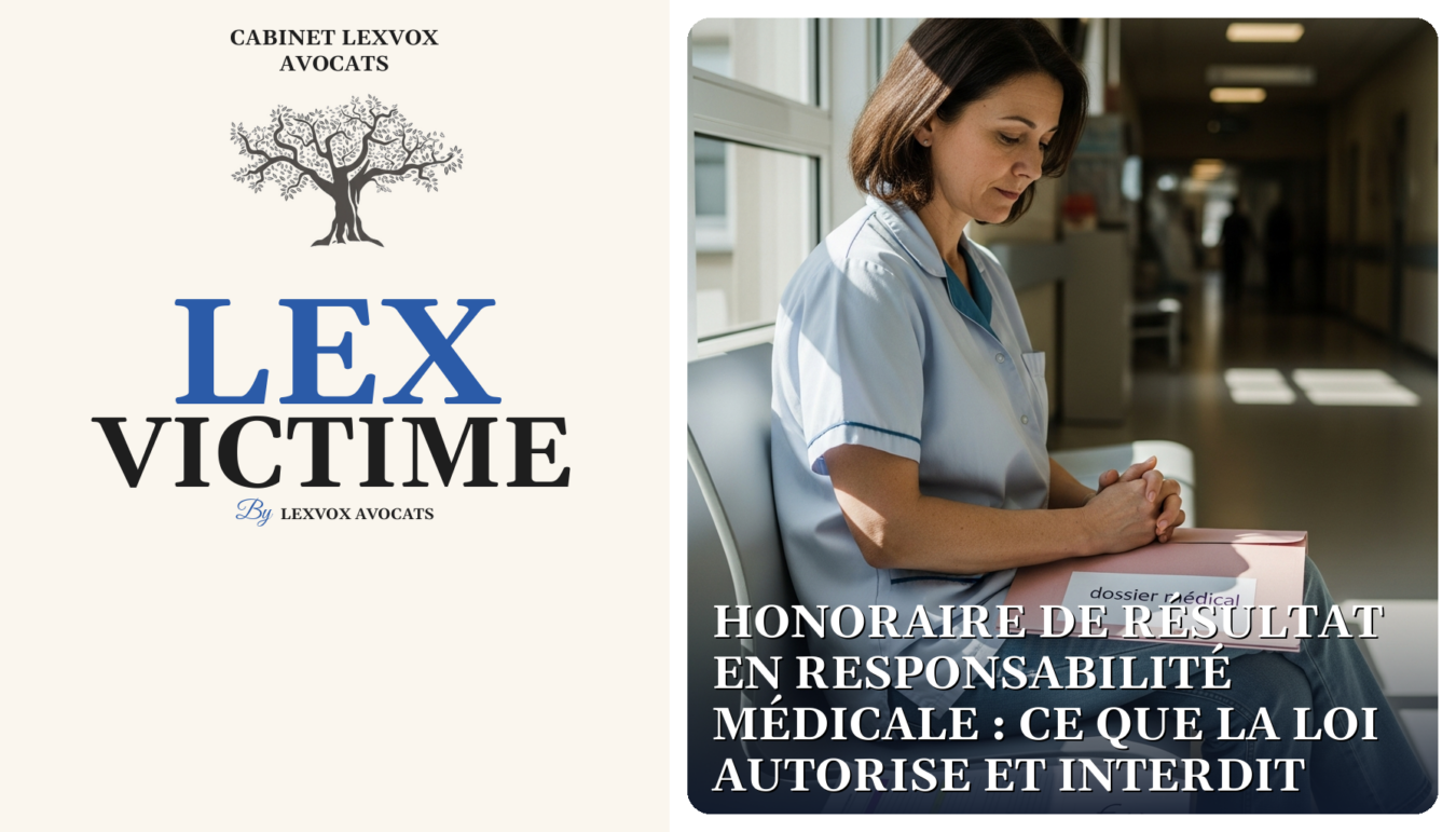 Honoraire de résultat en responsabilité médicale : ce que la loi autorise et interdit