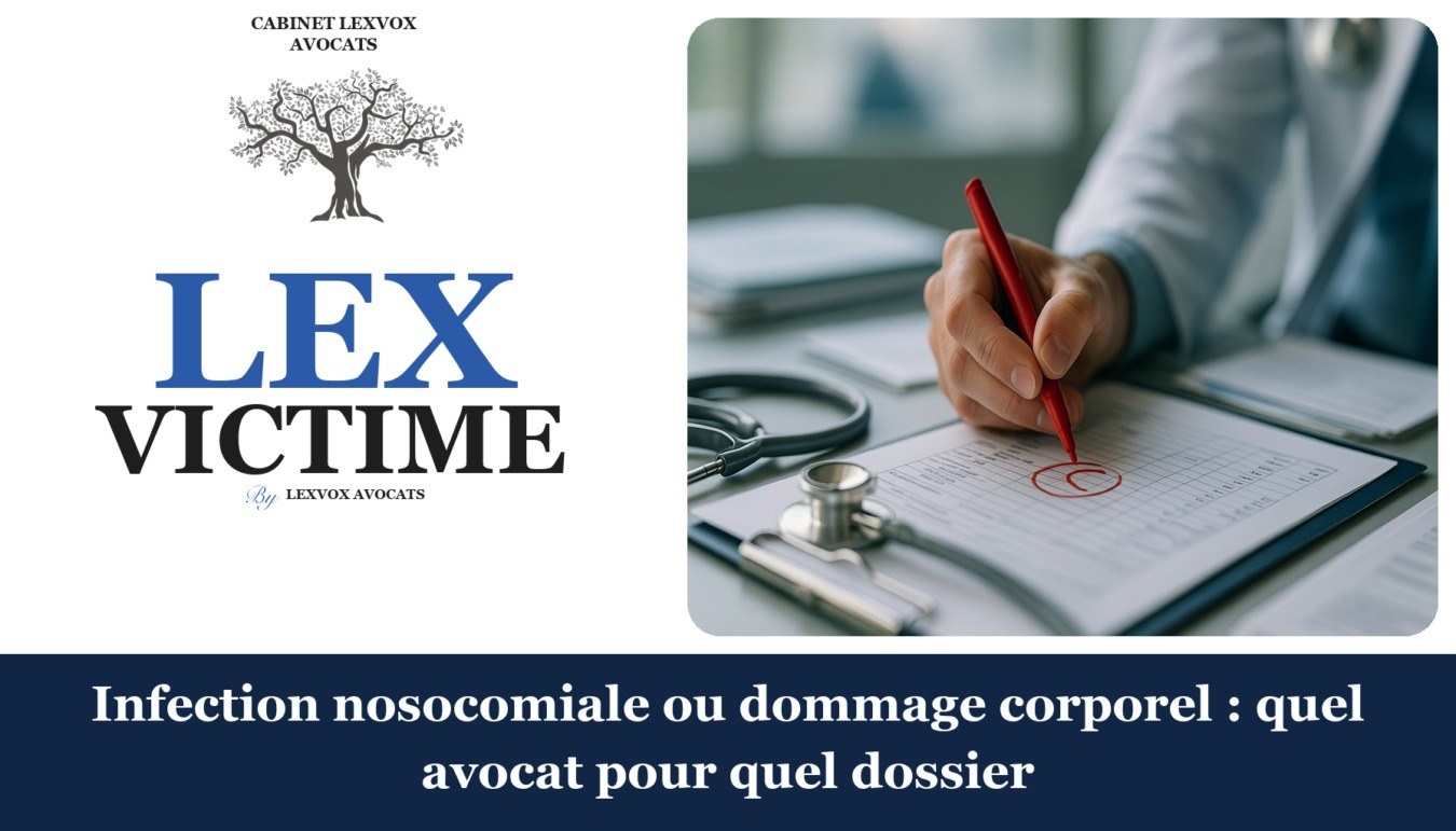 Infection nosocomiale ou dommage corporel : quel avocat pour quel dossier — cabinet LEXVOX Avocats, Arles