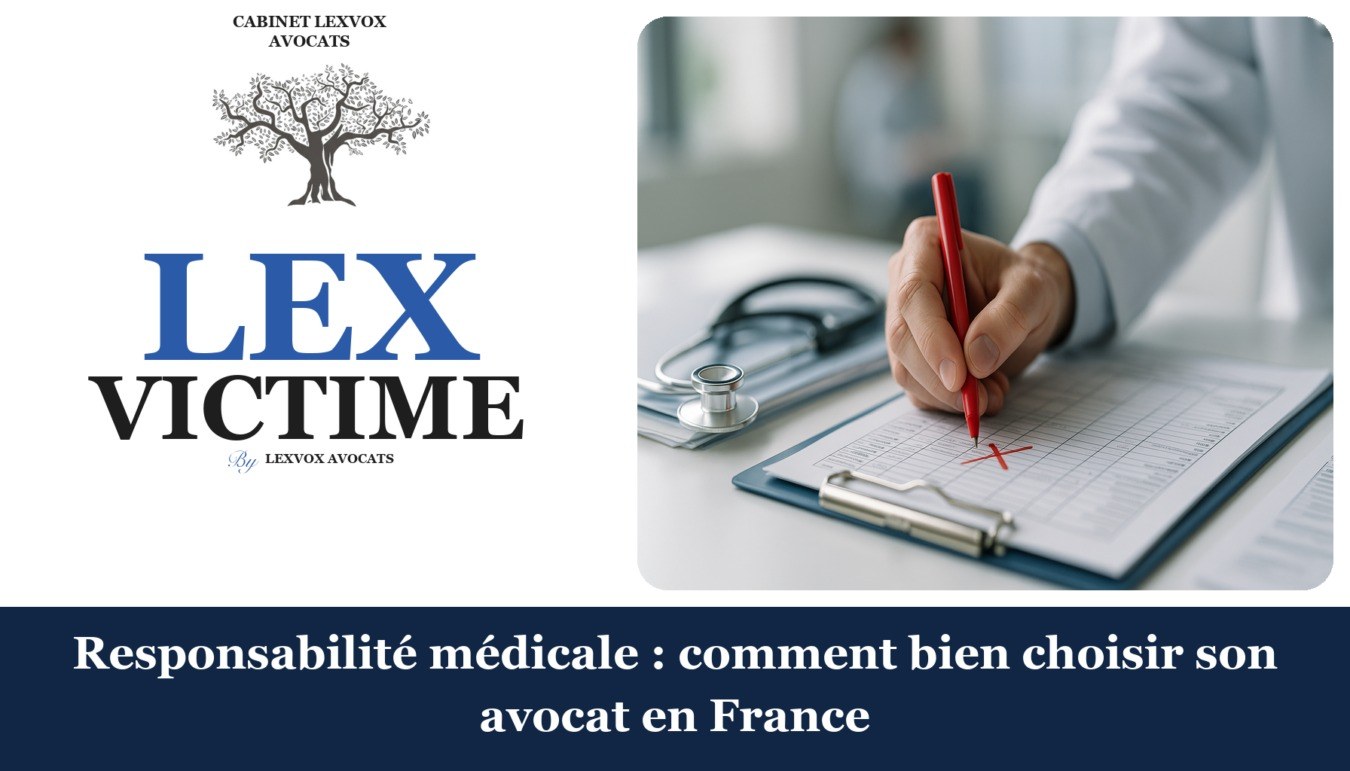 Responsabilité médicale : comment bien choisir son avocat en France — cabinet LEXVOX Avocats, Aix-en-Provence