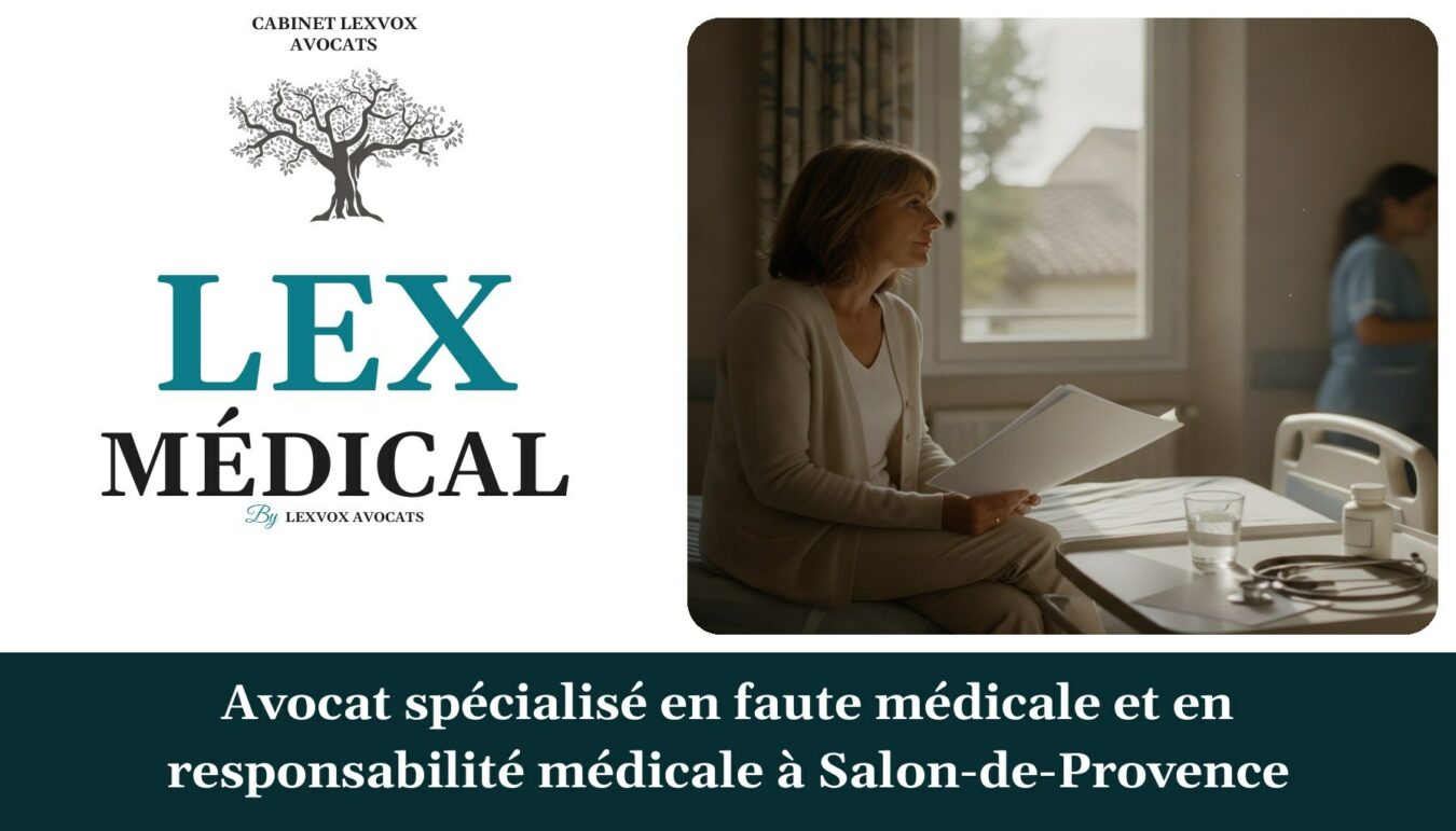 Avocat spécialisé en faute médicale et en responsabilité médicale à Salon-de-Provence — cabinet LEXVOX Avocats, Salon-de-Provence