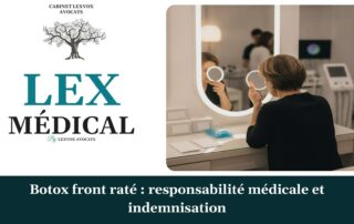 Botox front raté : responsabilité médicale et indemnisation — cabinet LEXVOX Avocats, Marignane