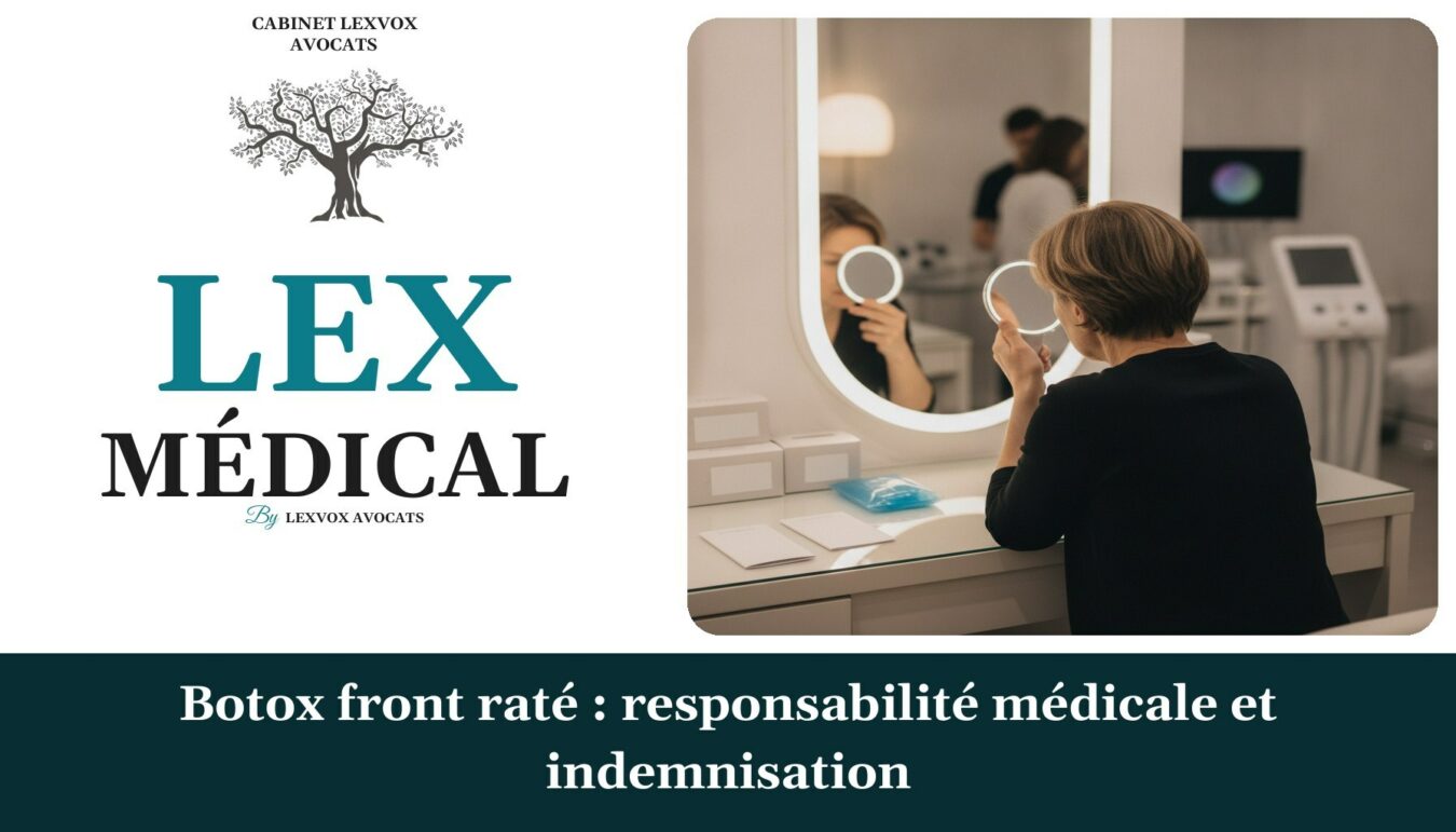 Botox front raté : responsabilité médicale et indemnisation — cabinet LEXVOX Avocats, Marignane