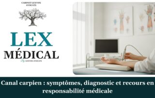 Canal carpien : symptômes, diagnostic et recours en responsabilité médicale — cabinet LEXVOX Avocats, Arles