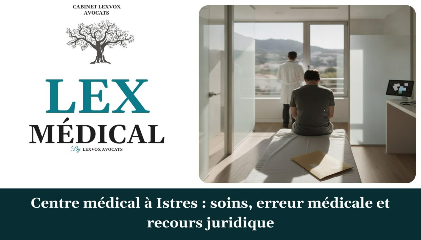Centre médical à Istres : soins, erreur médicale et recours juridique — cabinet LEXVOX Avocats, Nîmes
