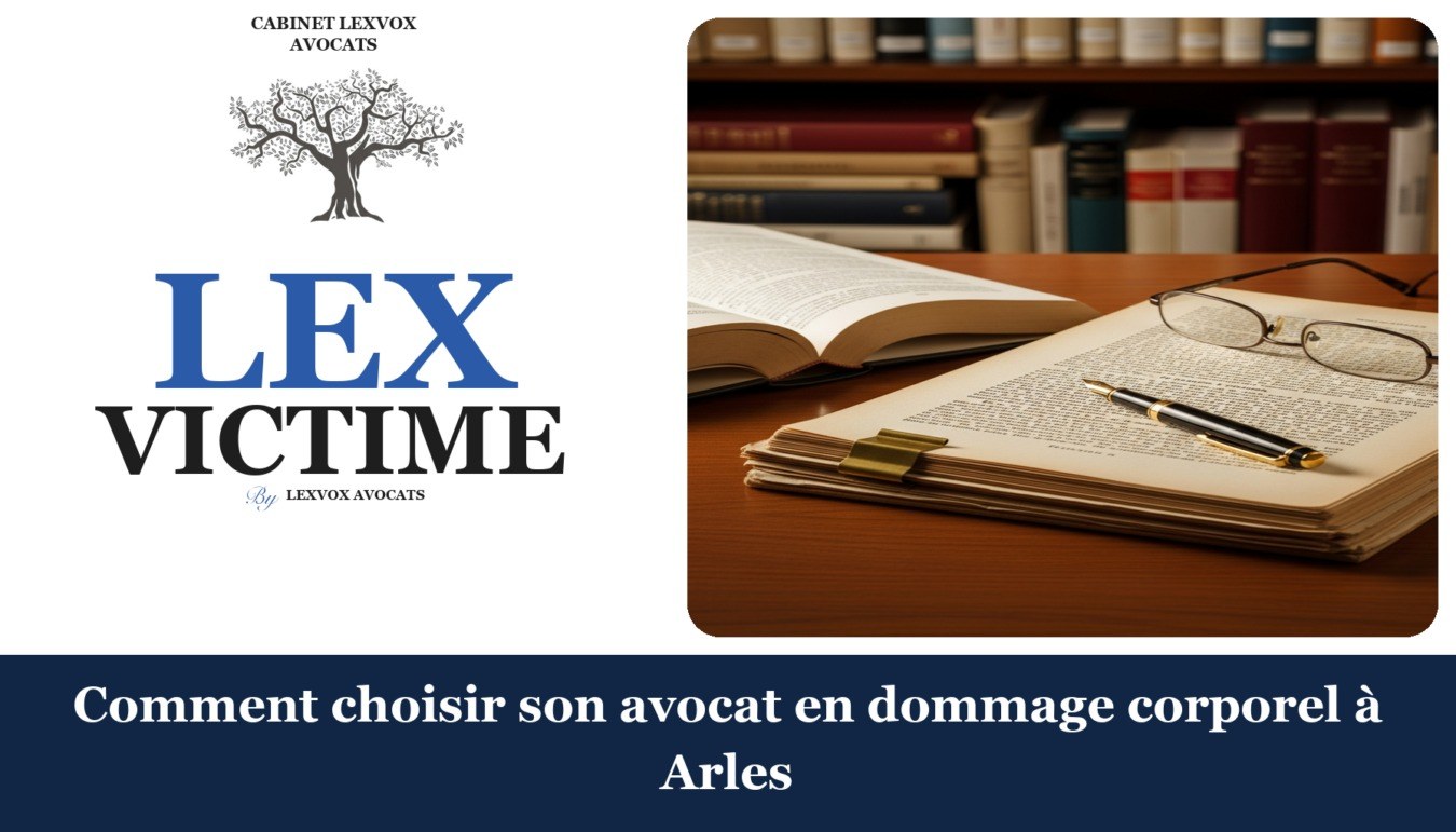 Comment choisir son avocat en dommage corporel à Arles — cabinet LEXVOX Avocats, Arles