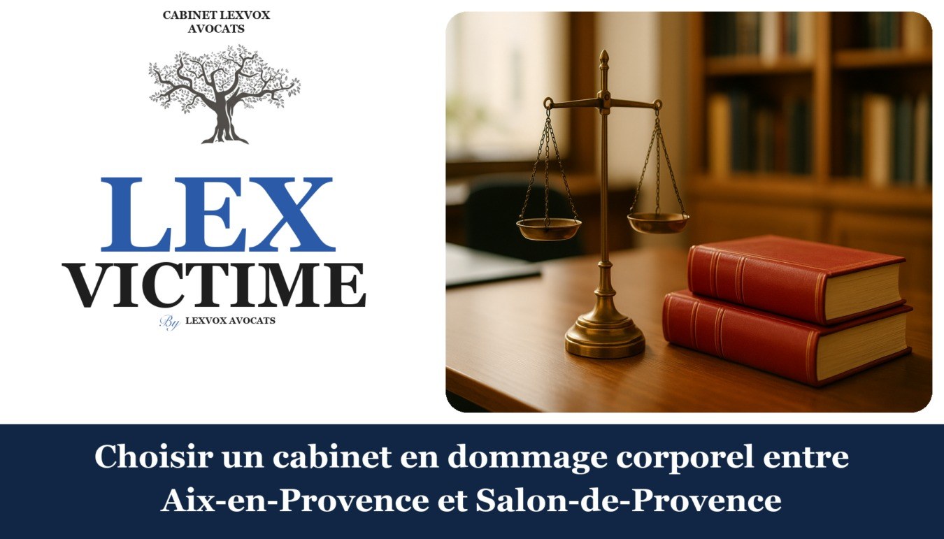 Choisir un cabinet en dommage corporel entre Aix-en-Provence et Salon-de-Provence — cabinet LEXVOX Avocats, Aix-en-Provence