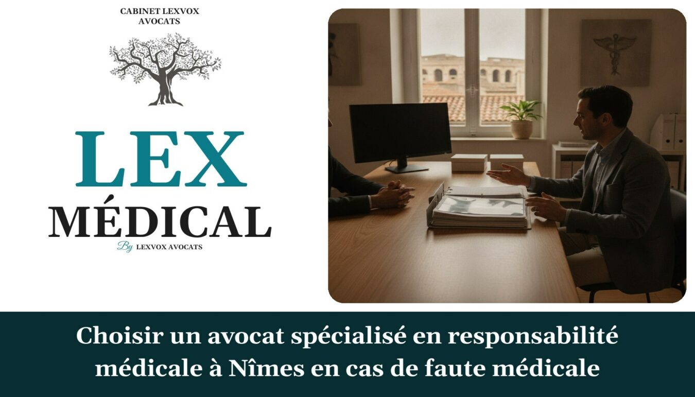 Choisir un avocat spécialisé en responsabilité médicale à Nîmes en cas de faute médicale — cabinet LEXVOX Avocats, Nîmes