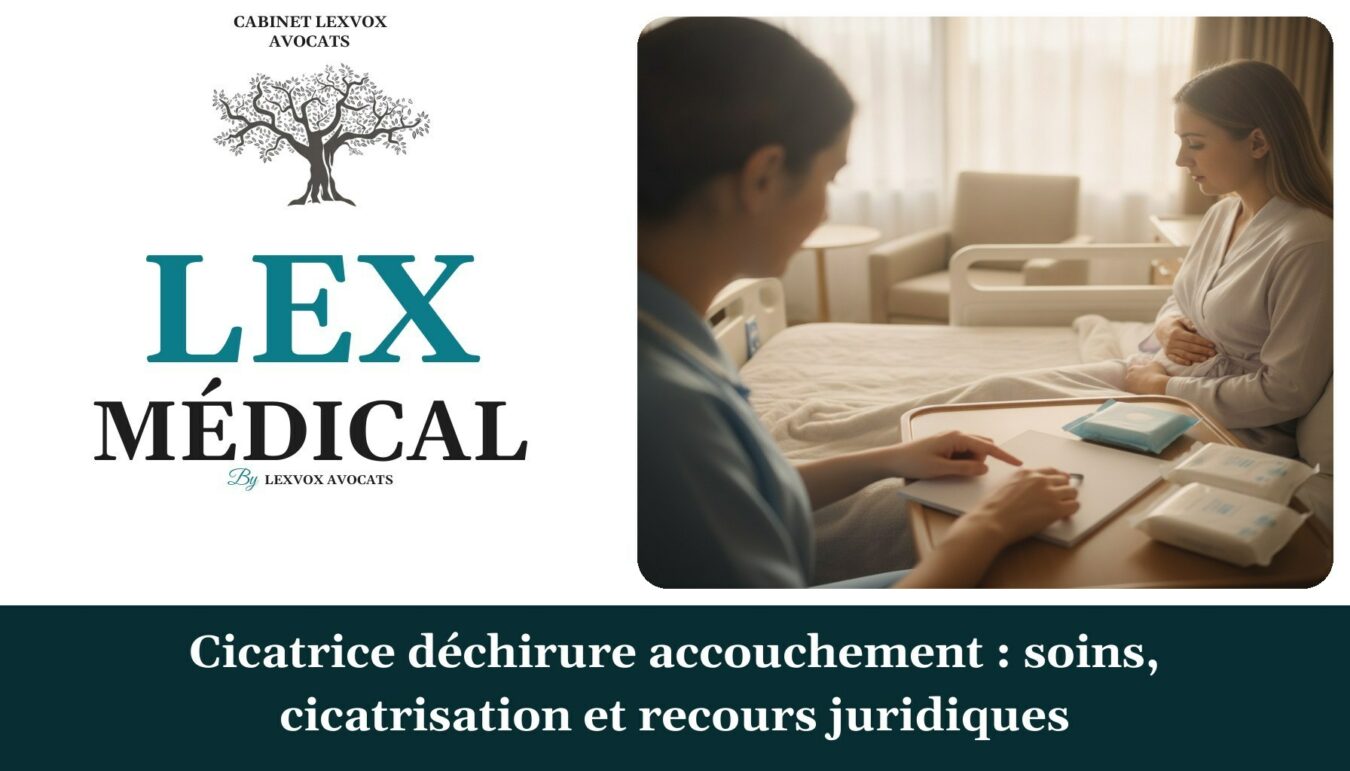 Cicatrice déchirure accouchement : soins, cicatrisation et recours juridiques — cabinet LEXVOX Avocats, Nîmes
