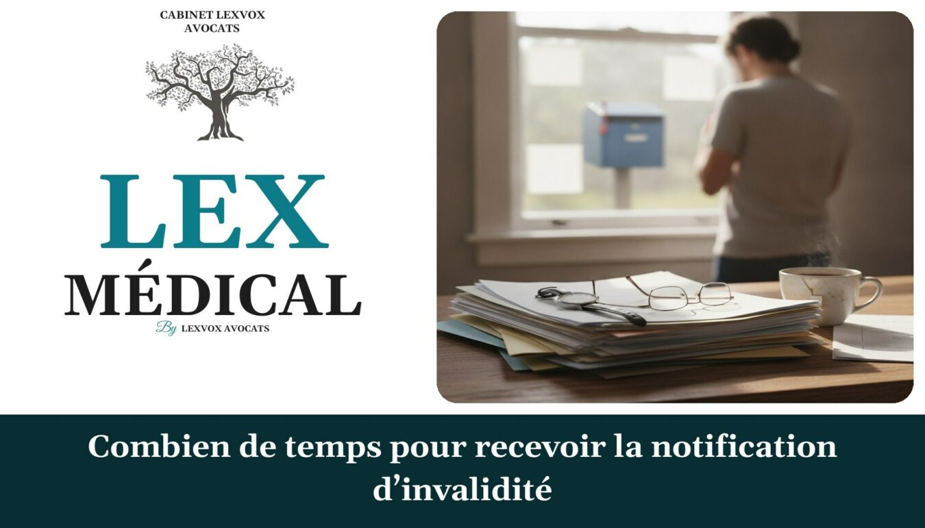 Combien de temps pour recevoir la notification d’invalidité — cabinet LEXVOX Avocats, Marignane