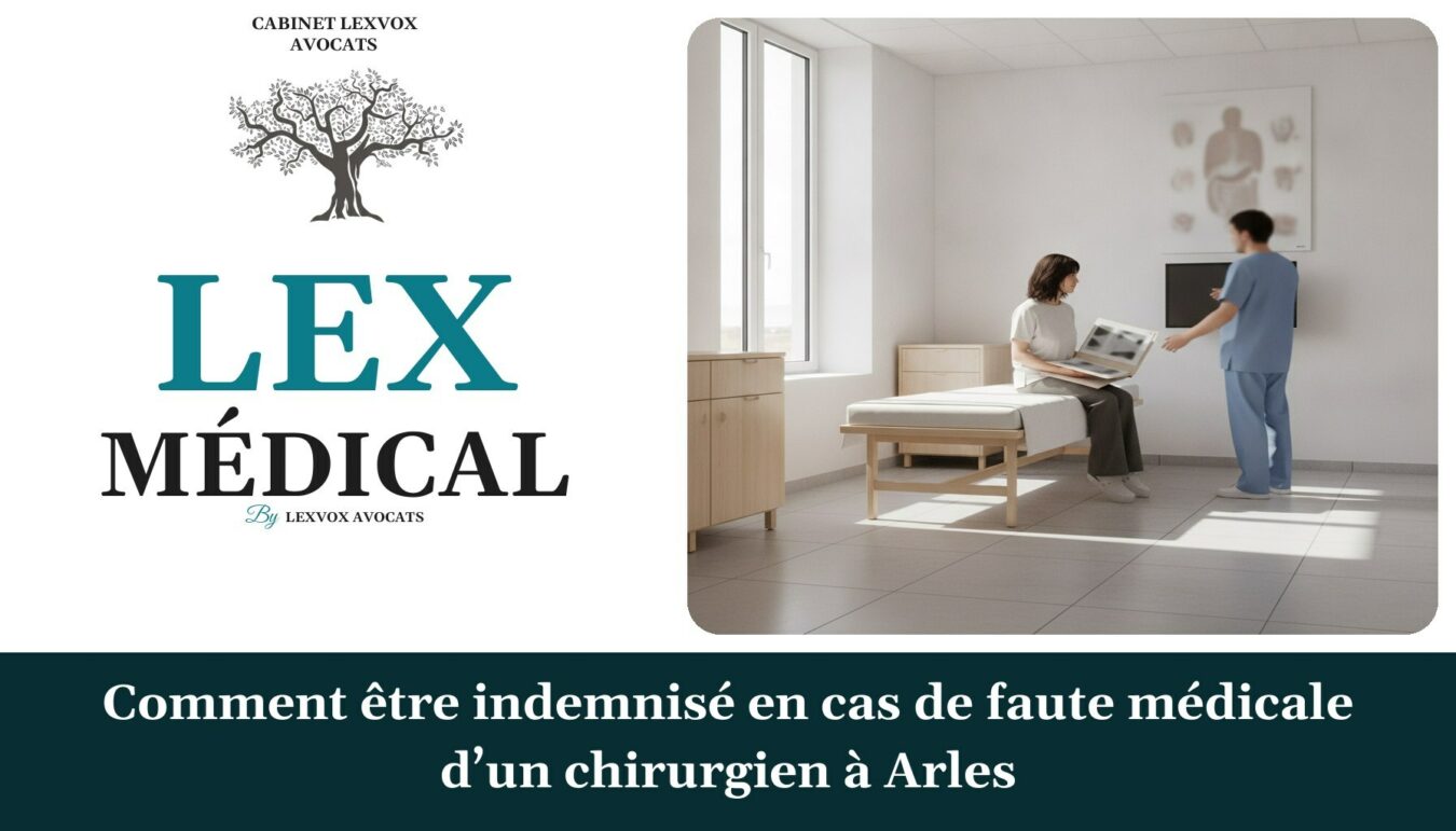 Comment être indemnisé en cas de faute médicale d’un chirurgien à Arles — cabinet LEXVOX Avocats, Arles