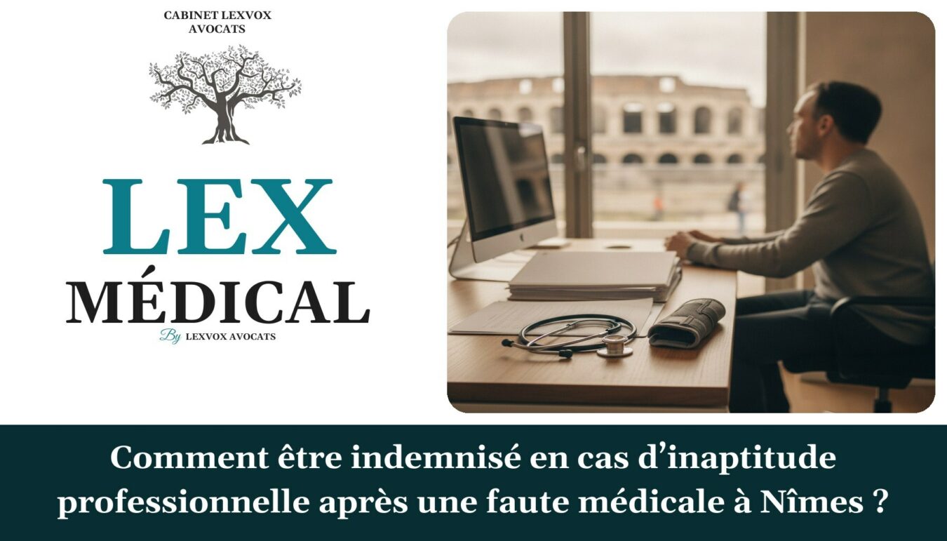 Comment être indemnisé en cas d’inaptitude professionnelle après une faute médicale à Nîmes ? — cabinet LEXVOX Avocats, Nîmes