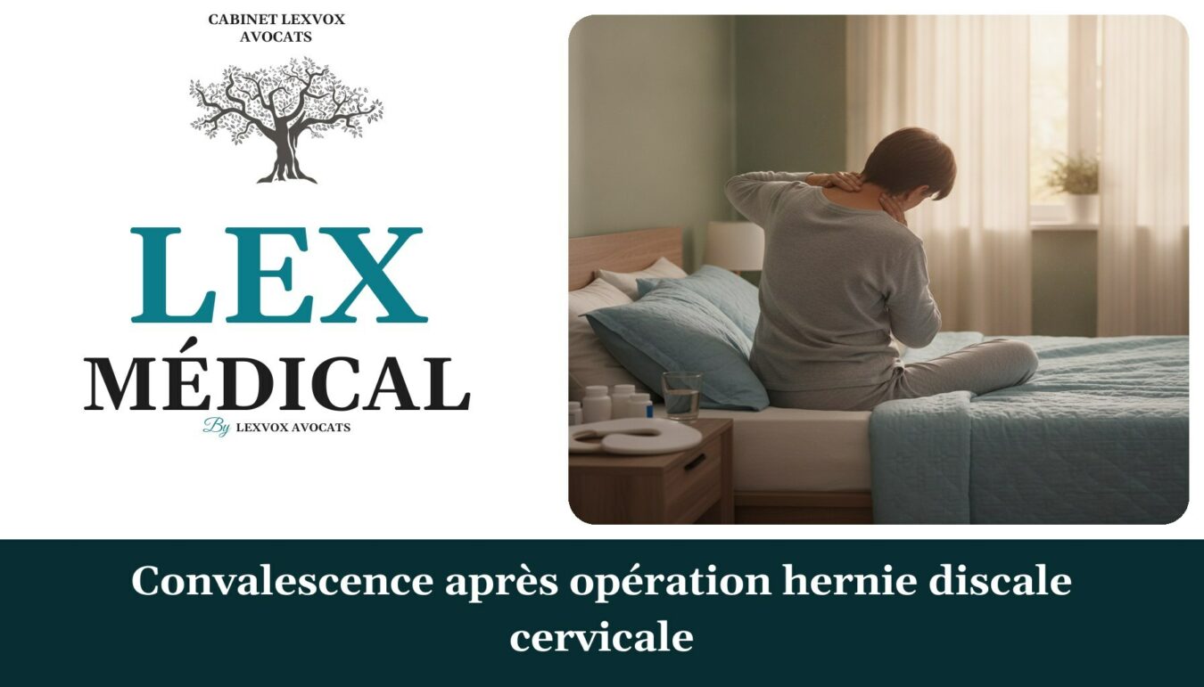 Convalescence après opération hernie discale cervicale — cabinet LEXVOX Avocats, Salon-de-Provence