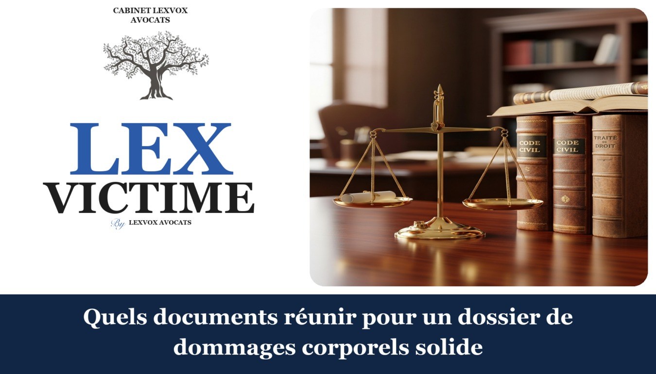 Quels documents réunir pour un dossier de dommages corporels solide — cabinet LEXVOX Avocats, Aix-en-Provence
