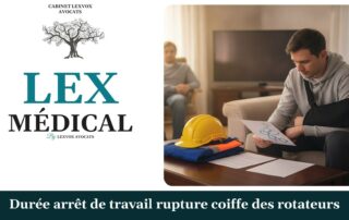 Durée arrêt de travail rupture coiffe des rotateurs — cabinet LEXVOX Avocats, Nîmes