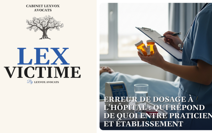 Erreur de dosage à l'hôpital : qui répond de quoi entre praticien et établissement