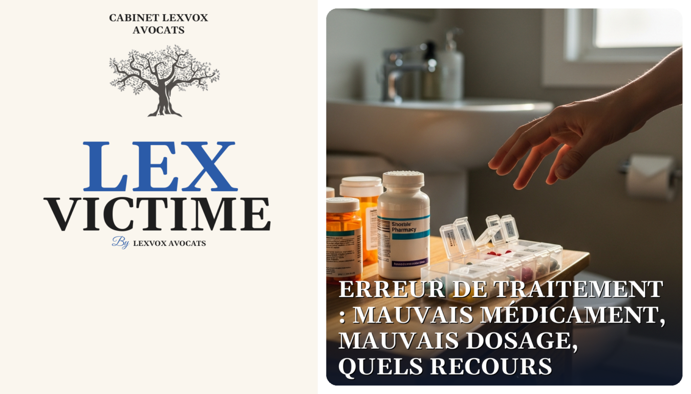 Erreur de traitement : mauvais médicament, mauvais dosage, quels recours
