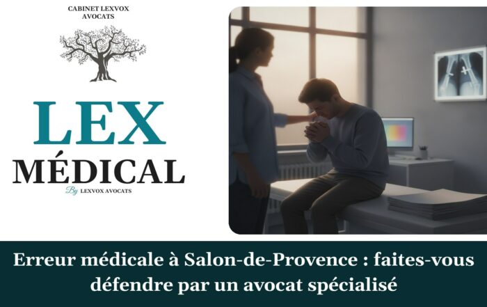 Erreur médicale à Salon-de-Provence : faites-vous défendre par un avocat spécialisé — cabinet LEXVOX Avocats, Salon-de-Provence