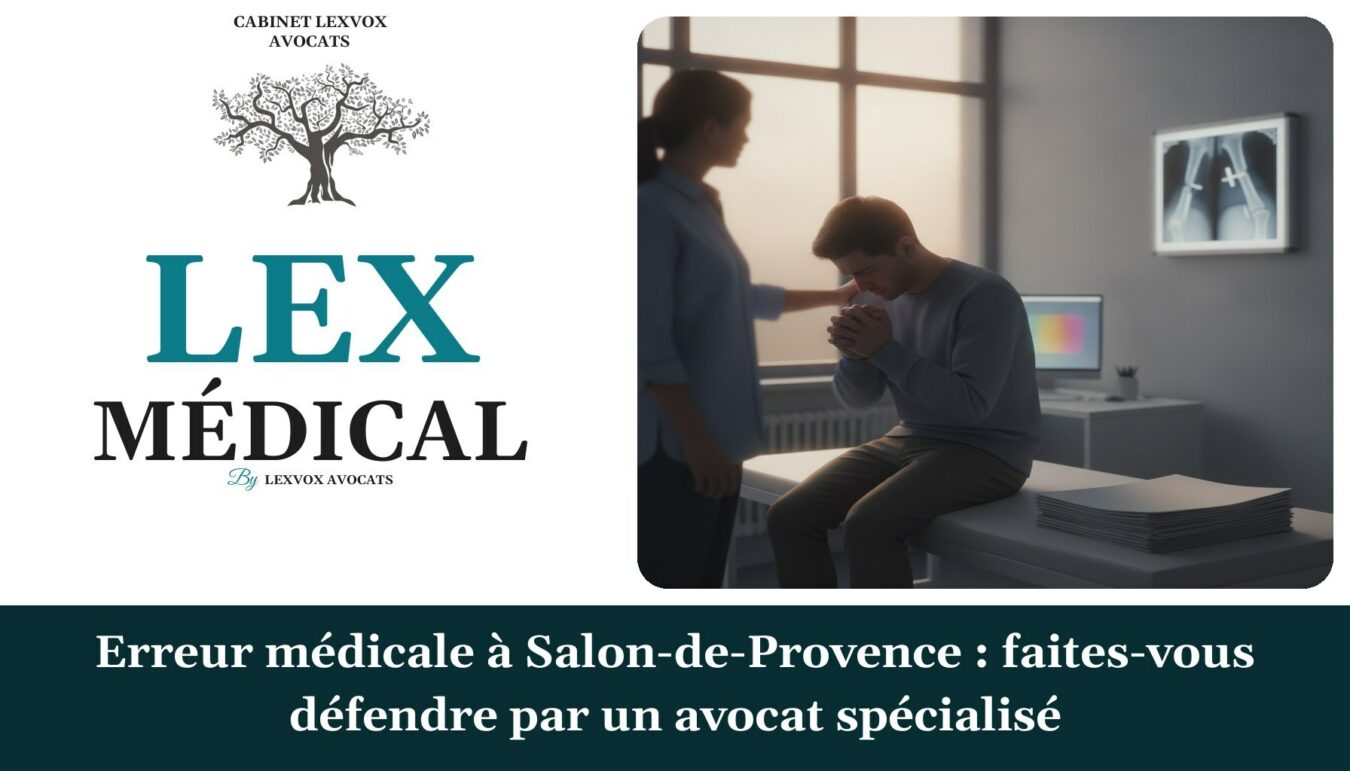 Erreur médicale à Salon-de-Provence : faites-vous défendre par un avocat spécialisé — cabinet LEXVOX Avocats, Salon-de-Provence