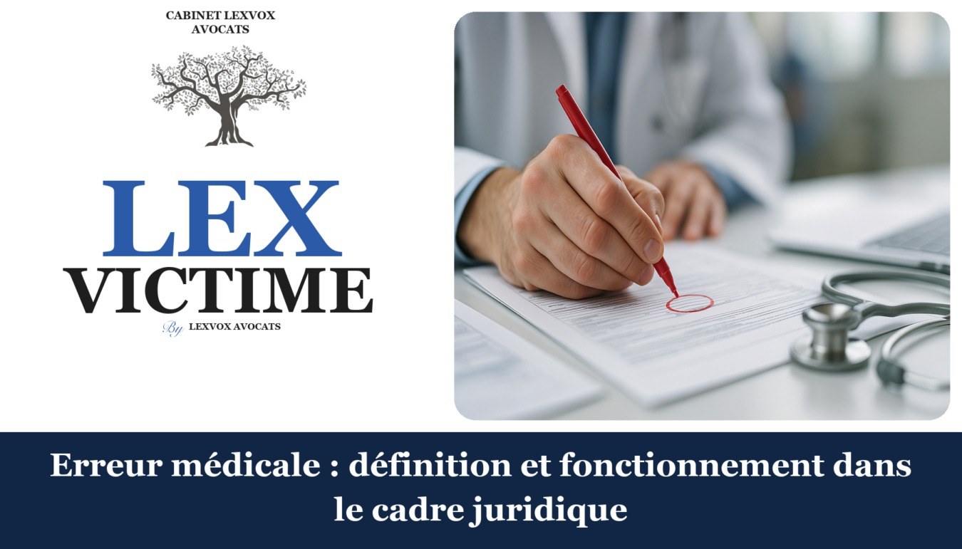 Erreur médicale : définition et fonctionnement dans le cadre juridique — cabinet LEXVOX Avocats, Aix-en-Provence