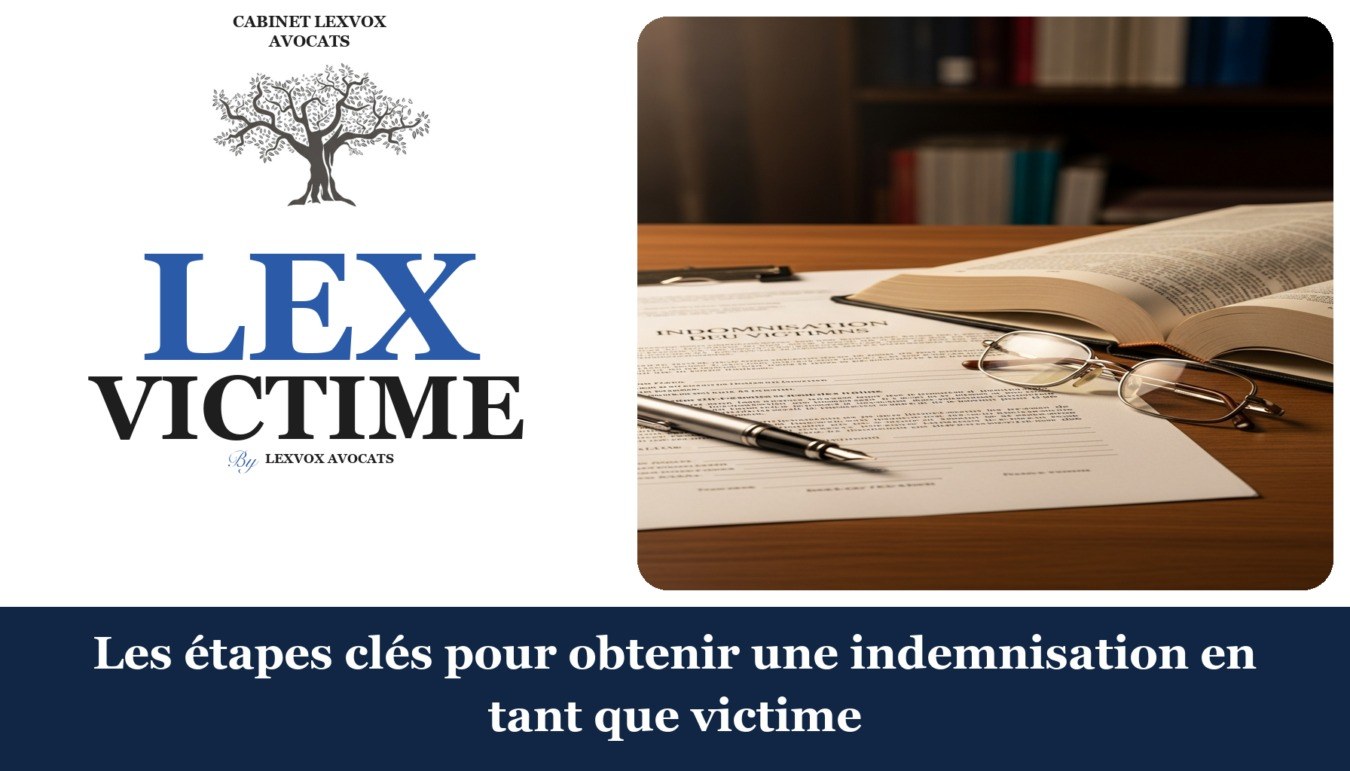 Les étapes clés pour obtenir une indemnisation en tant que victime — cabinet LEXVOX Avocats, Aix-en-Provence