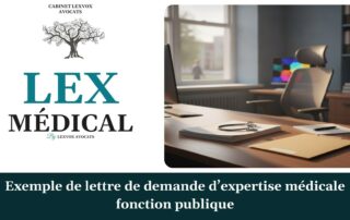 Exemple de lettre de demande d’expertise médicale fonction publique — cabinet LEXVOX Avocats, Salon-de-Provence