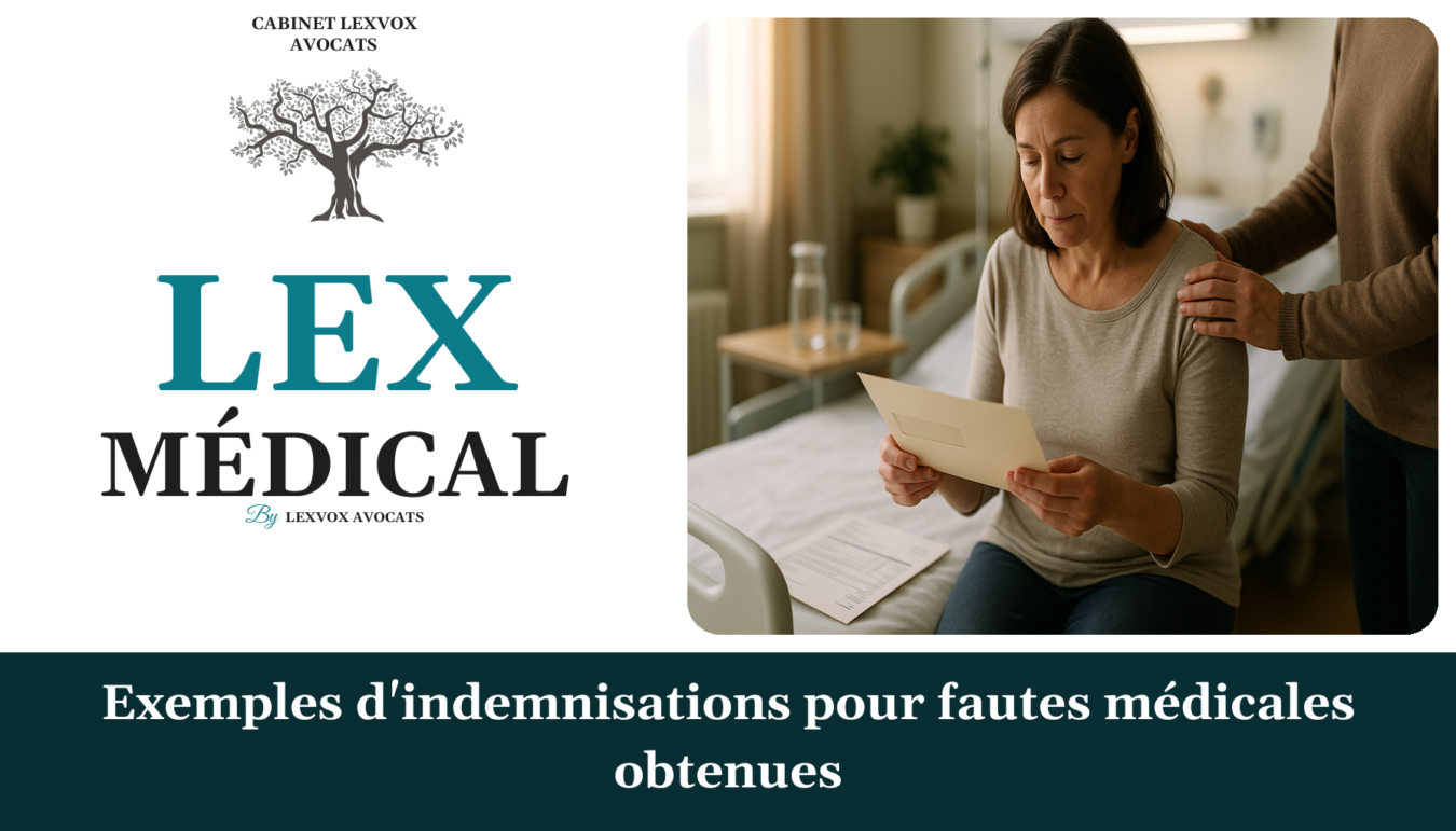 Exemples d'indemnisations pour fautes médicales obtenues