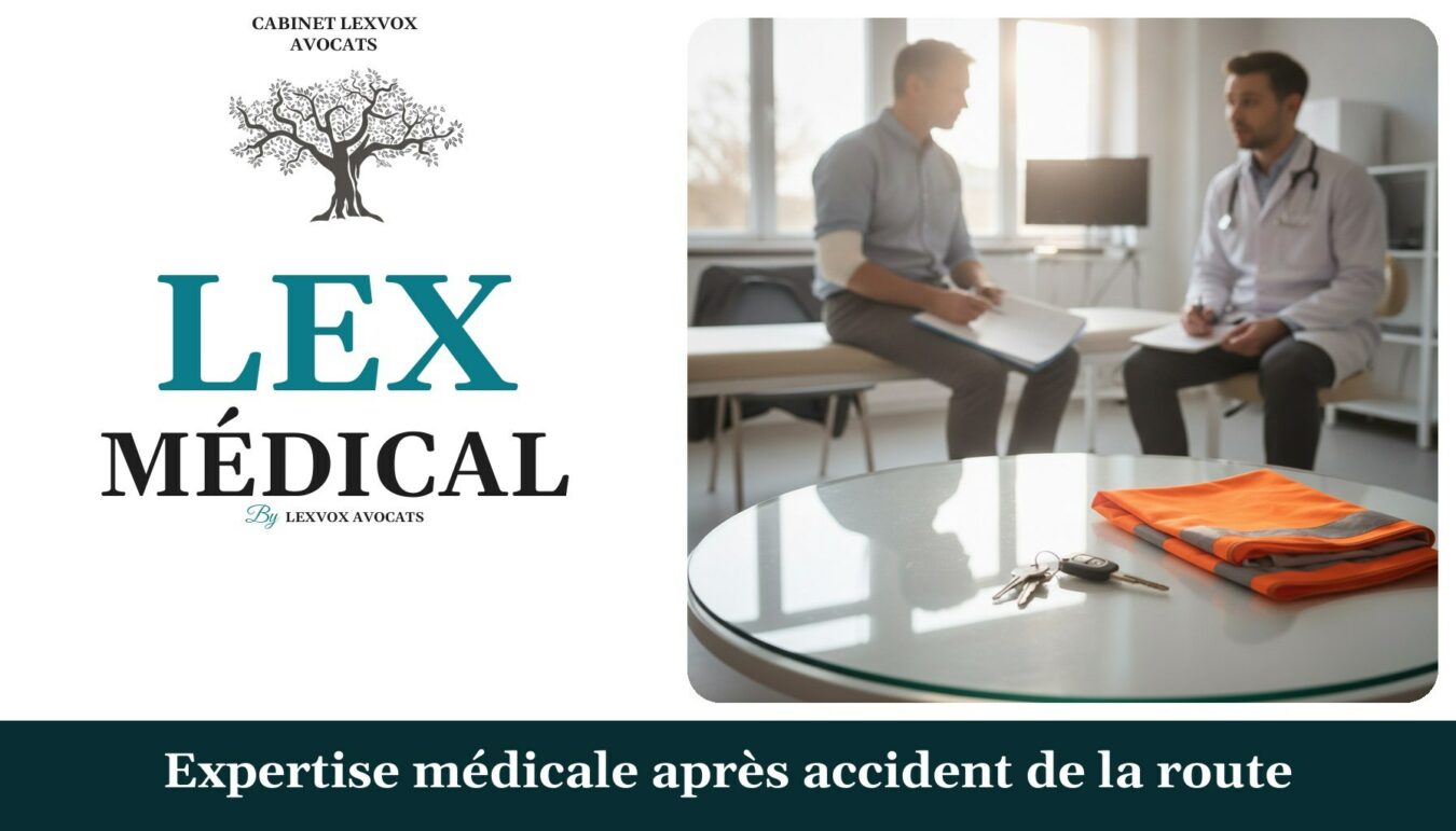 Expertise médicale après accident de la route — cabinet LEXVOX Avocats, Nîmes