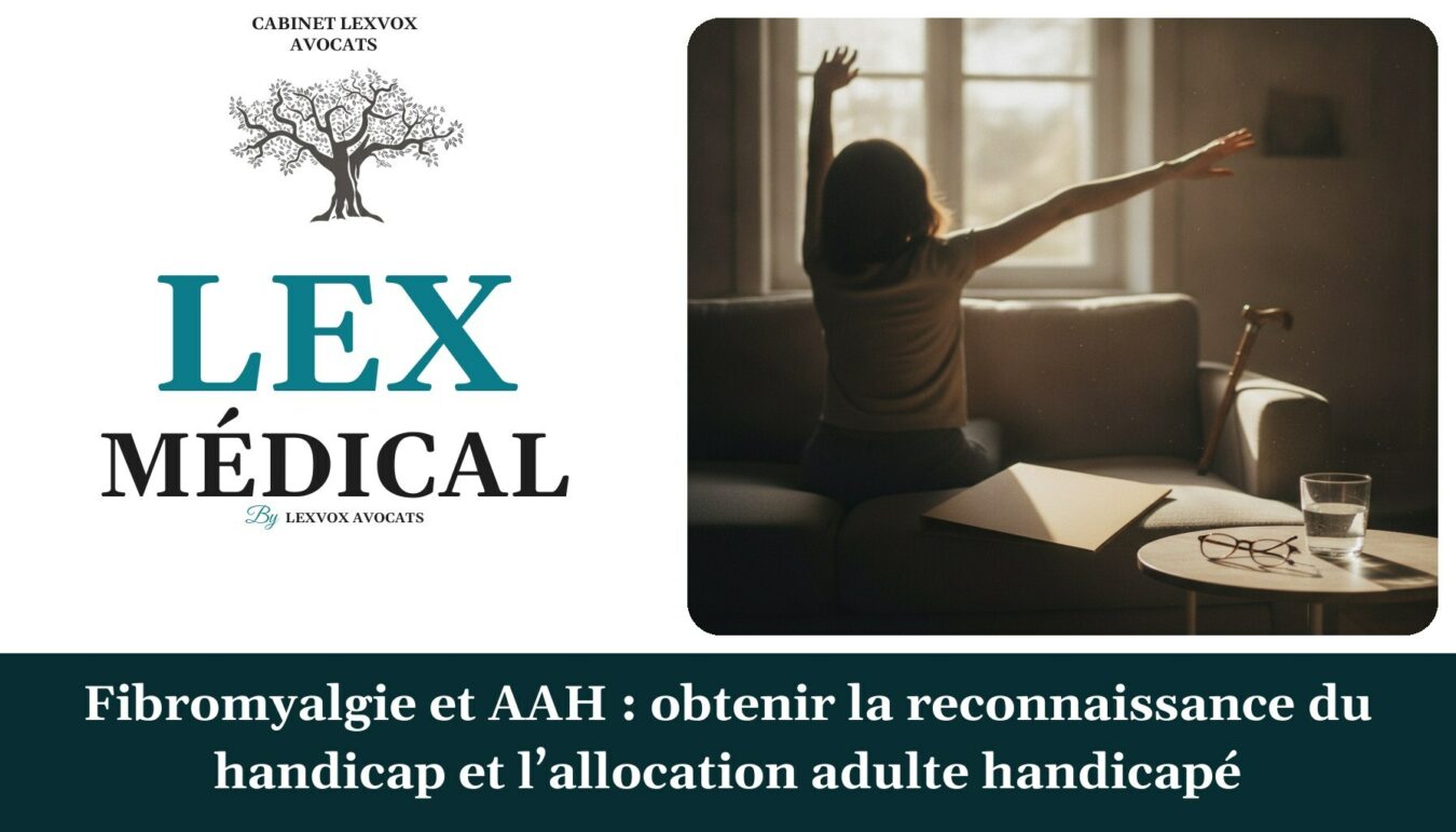 Fibromyalgie et AAH : obtenir la reconnaissance du handicap et l’allocation adulte handicapé — cabinet LEXVOX Avocats, Salon-de-Provence