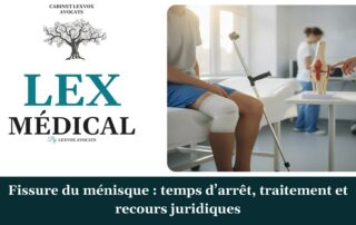 Fissure du ménisque : temps d’arrêt, traitement et recours juridiques — cabinet LEXVOX Avocats, Aix-en-Provence