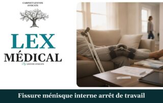 Fissure ménisque interne arrêt de travail — cabinet LEXVOX Avocats, Aix-en-Provence