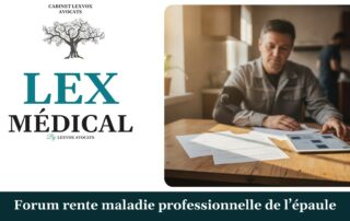 Forum rente maladie professionnelle de l’épaule — cabinet LEXVOX Avocats, Marignane