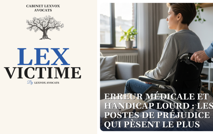 Erreur médicale et handicap lourd : les postes de préjudice qui pèsent le plus