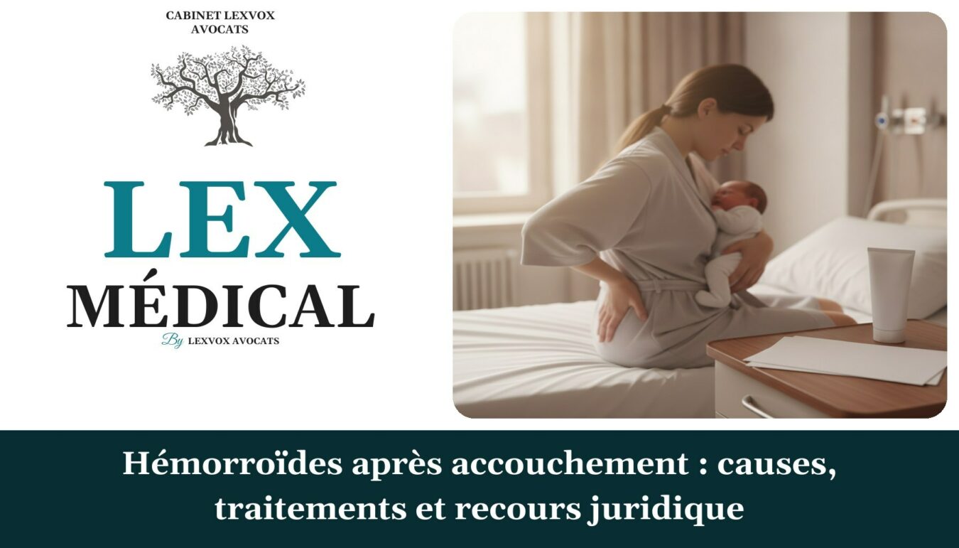 Hémorroïdes après accouchement : causes, traitements et recours juridique — cabinet LEXVOX Avocats, Aix-en-Provence