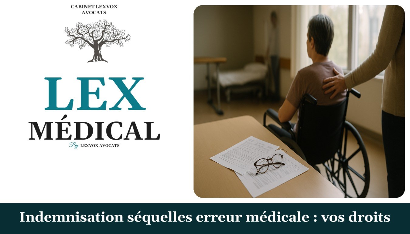 Indemnisation séquelles erreur médicale : vos droits — cabinet LEXVOX Avocats, Nîmes