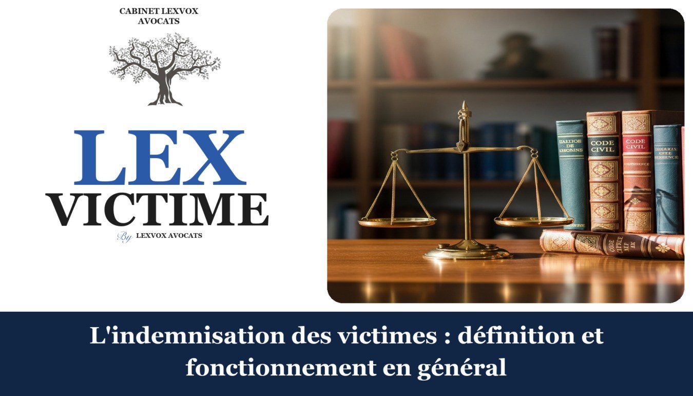 L’indemnisation des victimes : définition et fonctionnement en général — cabinet LEXVOX Avocats, Aix-en-Provence