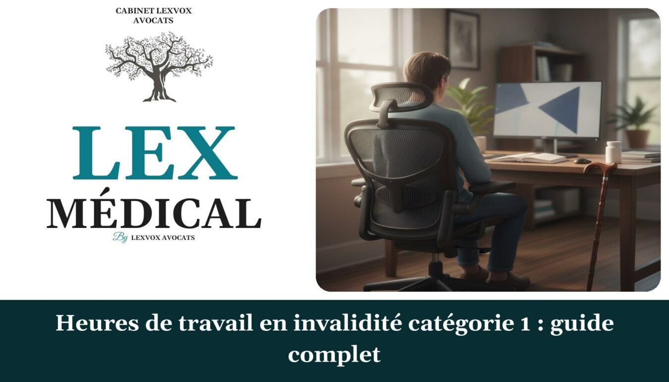 Heures de travail en invalidité catégorie 1 : guide complet — cabinet LEXVOX Avocats, Nîmes
