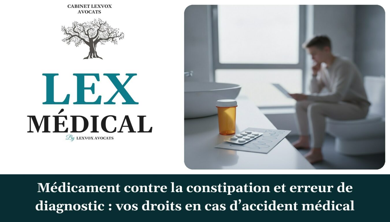 Médicament contre la constipation et erreur de diagnostic : vos droits en cas d’accident médical — cabinet LEXVOX Avocats, Marignane