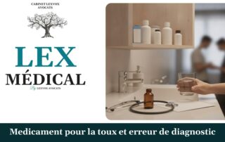 Medicament pour la toux et erreur de diagnostic — cabinet LEXVOX Avocats, Arles