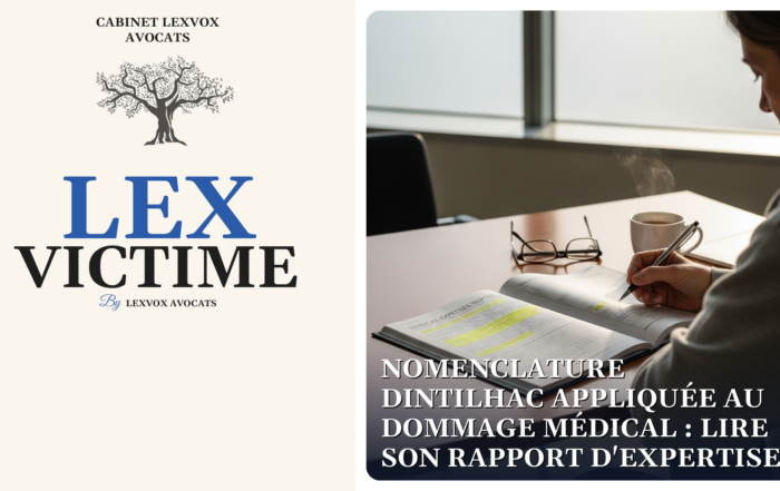 Nomenclature Dintilhac appliquée au dommage médical : lire son rapport d'expertise